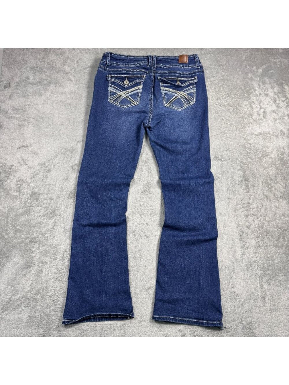 Y2K Grunge Wallflower Bootcut Jeans Womens 11 Mid Rise Denim Blue Preppy Stretch